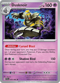 Dusknoir 20/64 Shrouded Fable English Pokémon card