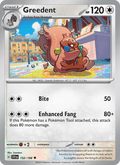 Greedent 152/198 Scarlet & Violet English Pokémon card