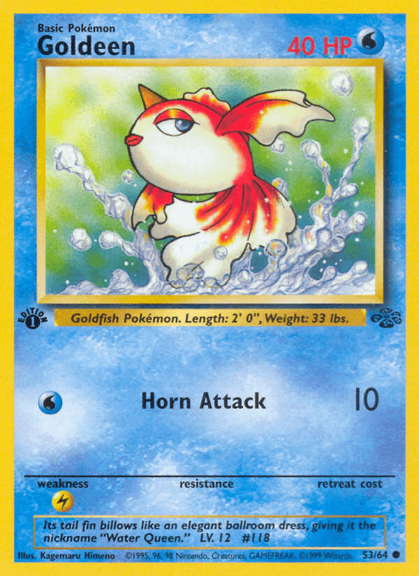 Goldeen 53/64 Jungle English Pokémon card