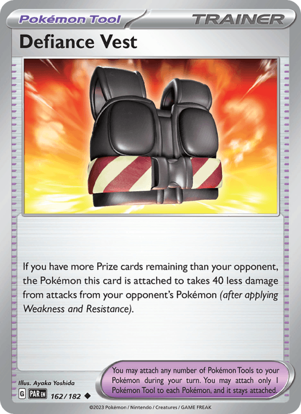Defiance Vest 162/182 Paradox Rift English Pokémon card