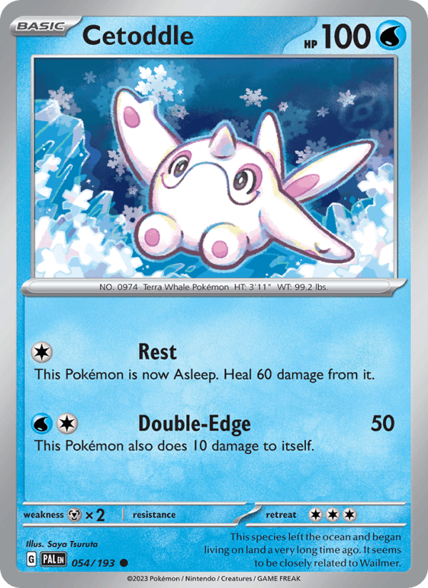 Cetoddle 54/193 Paldea Evolved English Pokémon card