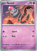 Spoink 90/197 Obsidian Flames English Pokémon card