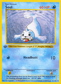 Seel 41/102 Base Set English Pokémon card