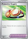 Protective Goggles 164/165 151 English Pokémon card