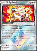 Solgaleo ◇ 89/156 Ultra Prism English Pokémon card