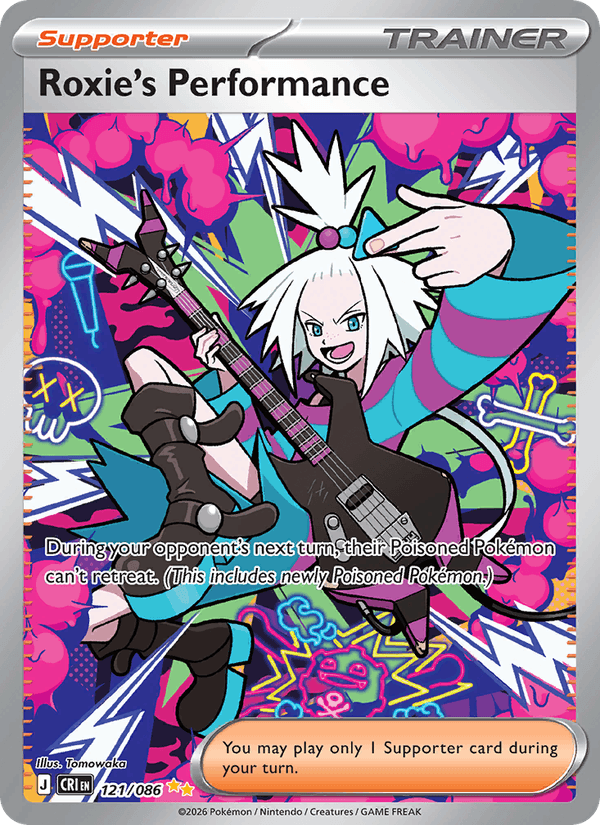 Roxie's Performance 121/86 Chaos Rising English Pokémon card