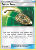 Escape Rope 114/147 Burning Shadows English Pokémon card