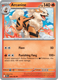 Arcanine 28/182 Destined Rivals English Pokémon card