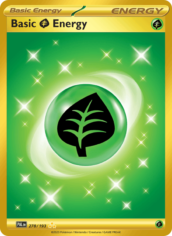 Basic Grass Energy 278/193 Paldea Evolved English Pokémon card