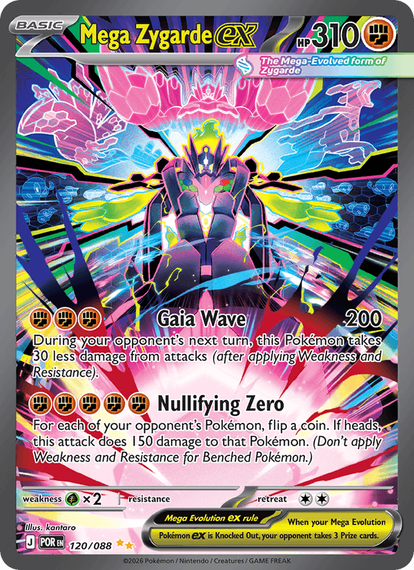 Mega Zygarde ex 120/88 Perfect Order English Pokémon card