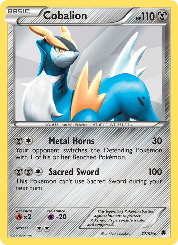 Cobalion 77/98 Emerging Powers English Pokémon card