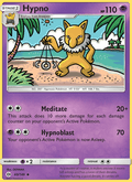 Hypno 60/149 Sun & Moon Base Set English Pokémon card