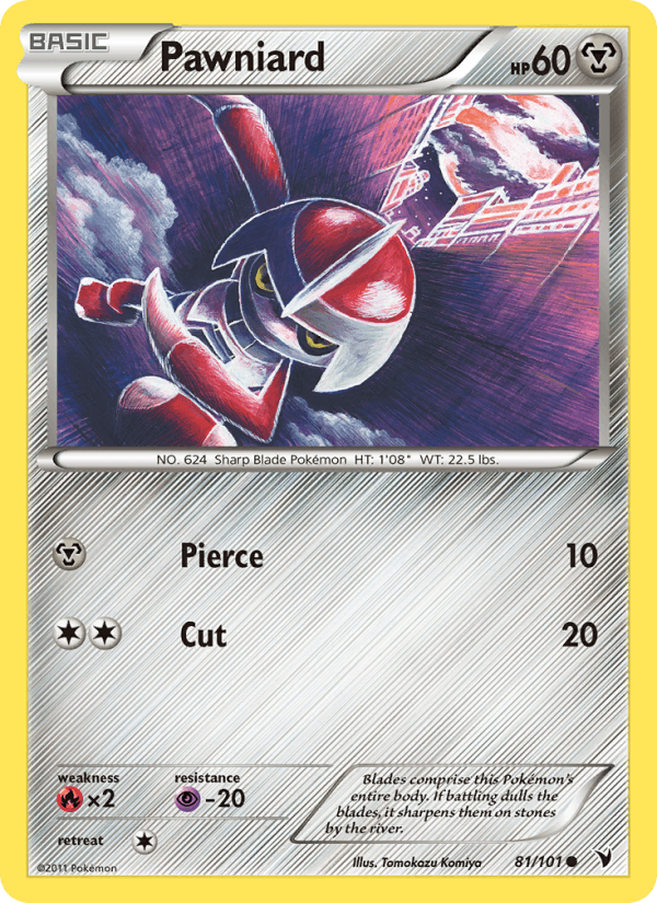 Pawniard 81/101 Noble Victories English Pokémon card