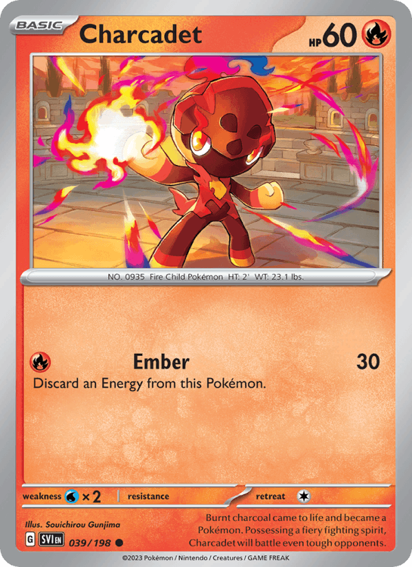 Charcadet 39/198 Scarlet & Violet English Pokémon card