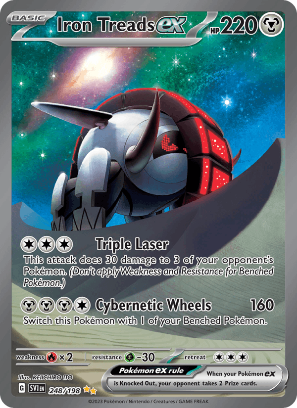 Iron Treads ex 248/198 Scarlet & Violet English Pokémon card