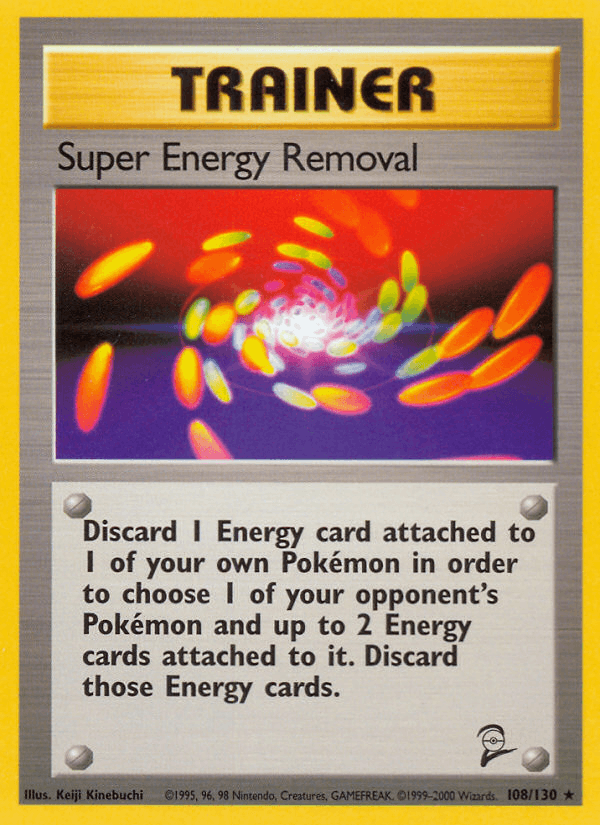 Super Energy Removal 108/130 Base Set 2 English Pokémon card