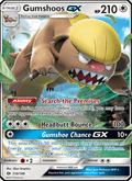 Gumshoos GX 110/149 Sun & Moon Base Set English Pokémon card
