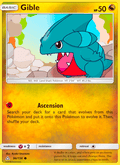 Gible 96/156 Ultra Prism English Pokémon card