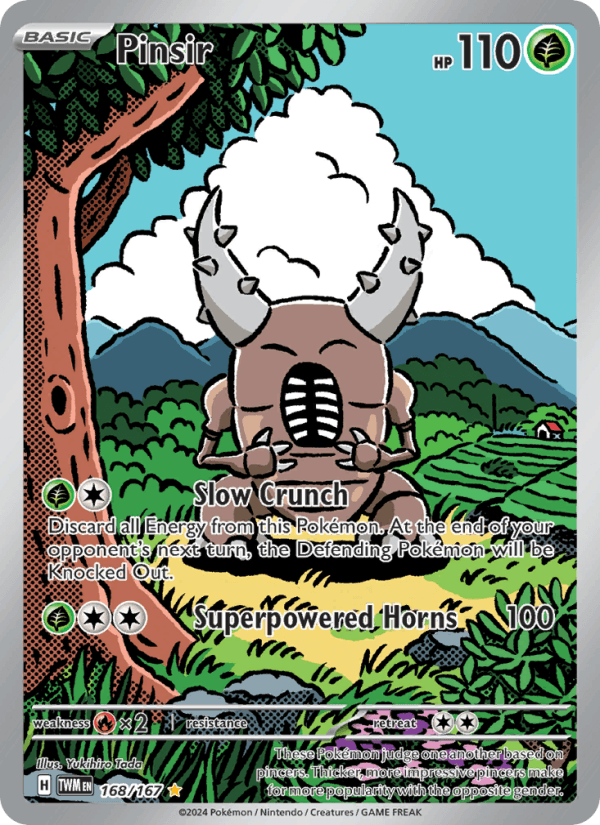 Pinsir 168/167 Twilight Masquerade English Pokémon card