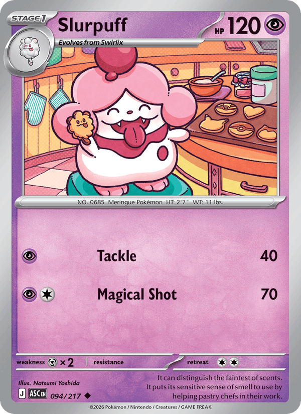 Slurpuff 94/217 Ascended Heroes English Pokémon card