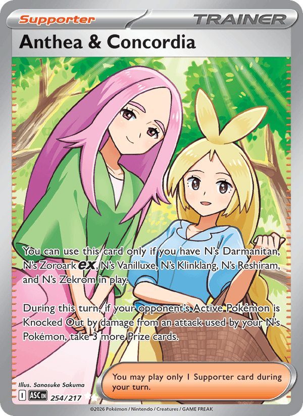 Anthea & Concordia 254/217 Ascended Heroes English Pokémon card