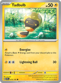 Tadbulb 74/197 Obsidian Flames English Pokémon card