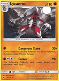 Lycanroc 75/147 Burning Shadows English Pokémon card