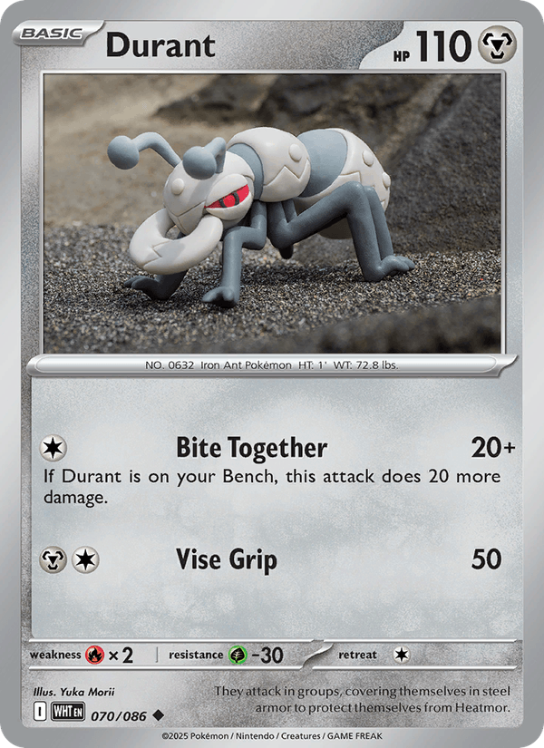 Durant 70/86 White Flare English Pokémon card