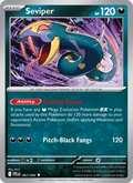 Seviper 62/94 Phantasmal Flames English Pokémon card
