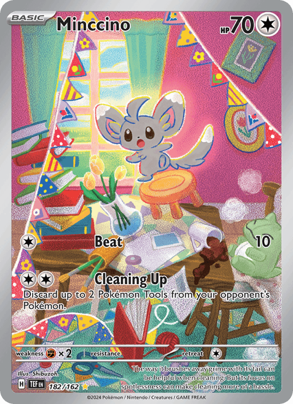 Minccino 182/162 Temporal Forces English Pokémon card