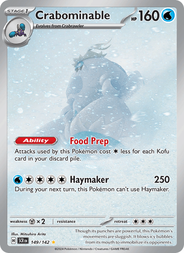 Crabominable 149/142 Stellar Crown English Pokémon card