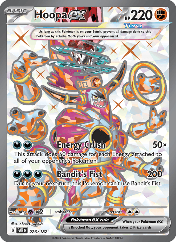 Hoopa ex 226/182 Paradox Rift English Pokémon card