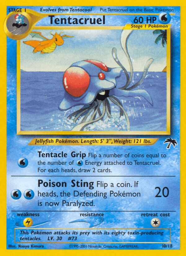 Tentacruel 10 Southern Islands English Pokemon card