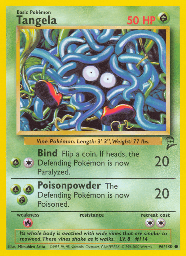 Tangela 96/130 Base Set 2 English Pokémon card