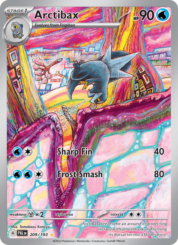 Arctibax 209/193 Paldea Evolved English Pokémon card