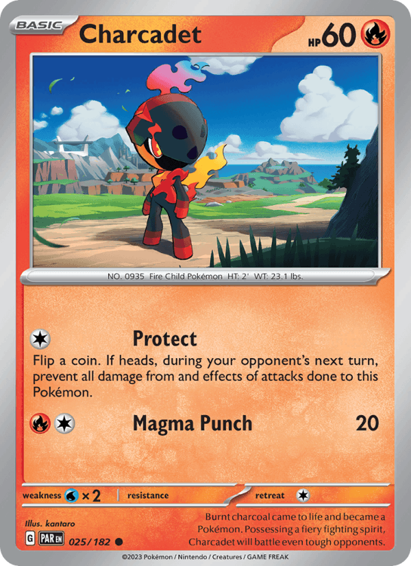 Charcadet 25/182 Paradox Rift English Pokémon card