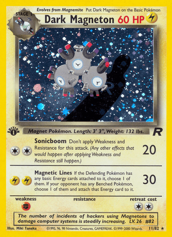 Dark Magneton 11/82 Team Rocket English Pokémon card