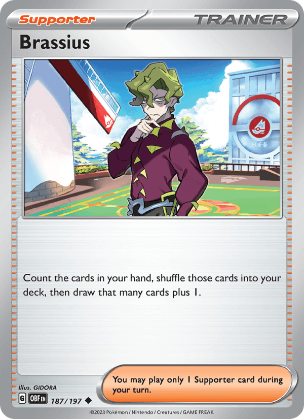 Brassius 187/197 Obsidian Flames English Pokémon card