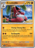 Krookodile 117/198 Scarlet & Violet English Pokémon card