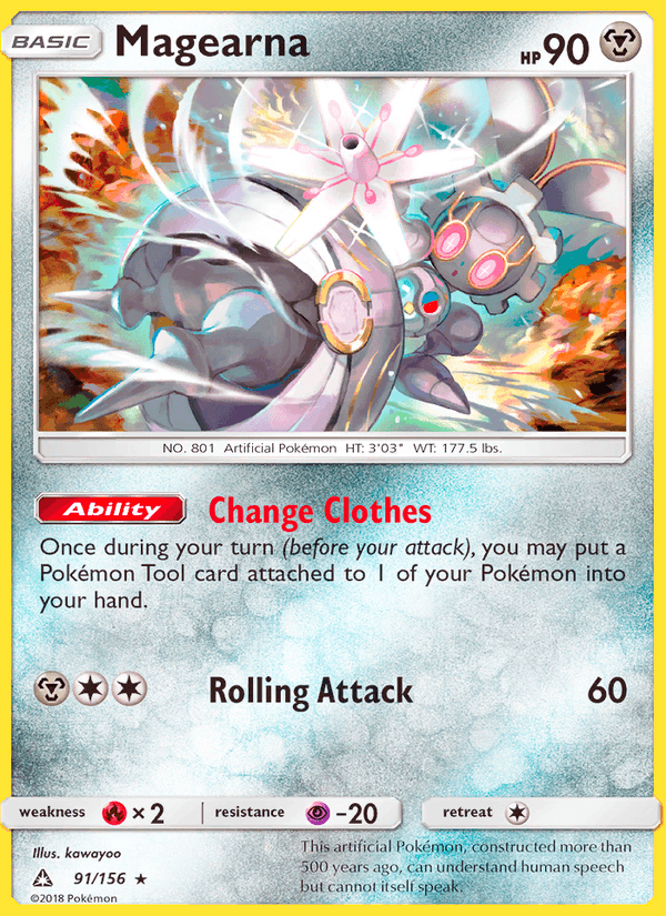 Magearna 91/156 Ultra Prism English Pokémon card