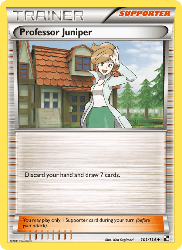 Professor Juniper 101/114 Black & White English Pokémon card