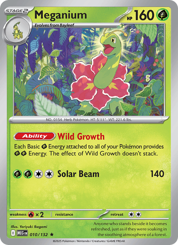 Meganium 10/132 Mega Evolution English Pokémon card