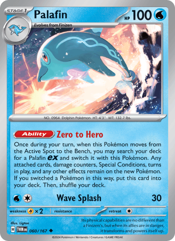 Palafin 60/167 Twilight Masquerade English Pokémon card
