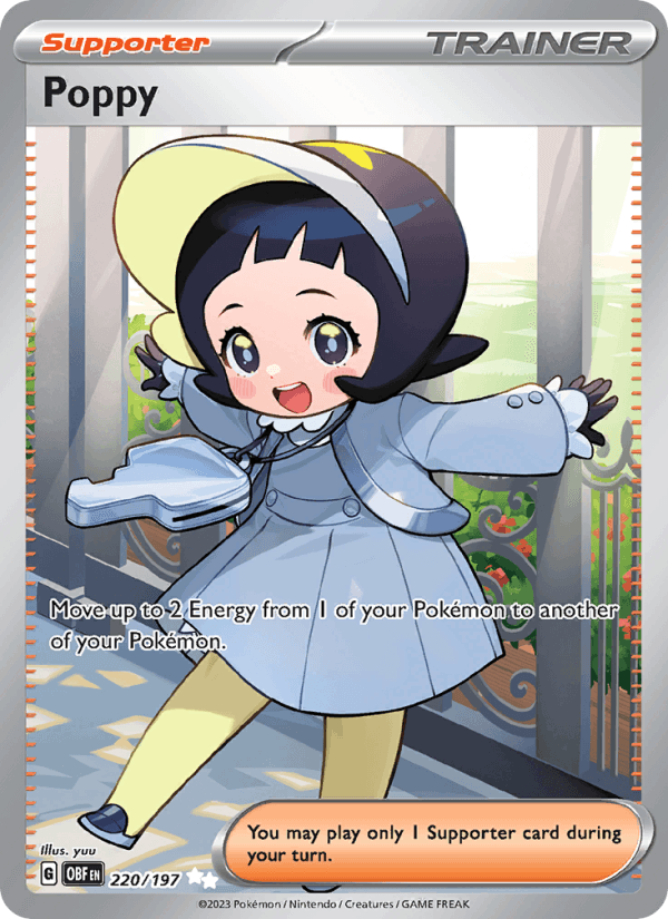 Poppy 220/197 Obsidian Flames English Pokémon card