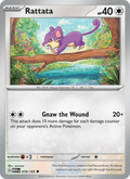 Rattata 19/165 151 English Pokémon card