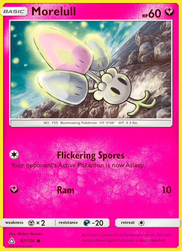 Morelull 92/156 Ultra Prism English Pokémon card