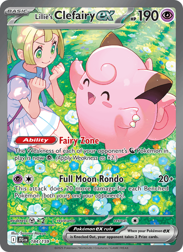 Lillie's Clefairy ex 184/159 Journey Together English Pokémon card