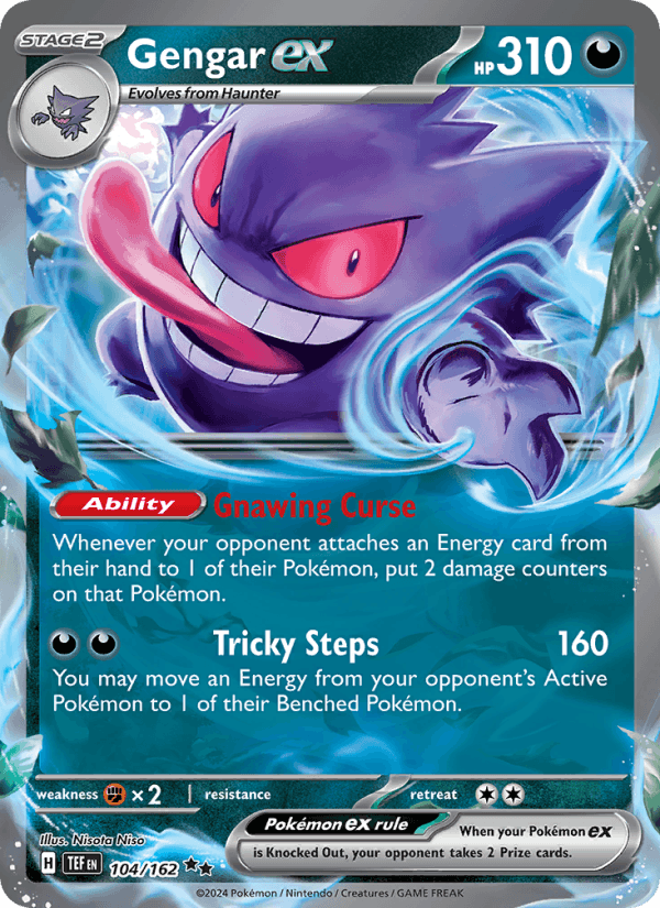 Gengar ex 104/162 Temporal Forces English Pokémon card