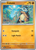 Cubone 76/159 Journey Together English Pokémon card