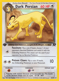 Dark Persian 42/82 Team Rocket English Pokémon card